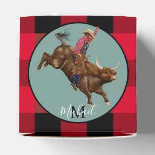 Vintage Bull-Riding-Cowboy Geschenkschachtel