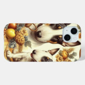 Vintage Bull Terrier-Malerei Case-Mate iPhone Hülle (Rückseite (Horizontal))