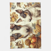 Vintage Bull Terrier-Malerei Geschirrtuch (Vertikal)