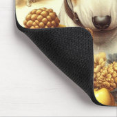 Vintage Bull Terrier-Malerei Mousepad (Ecke)