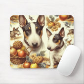 Vintage Bull Terrier-Malerei Mousepad (Mit Mouse)