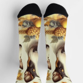 Vintage Bull Terrier-Malerei Socken (Oben)