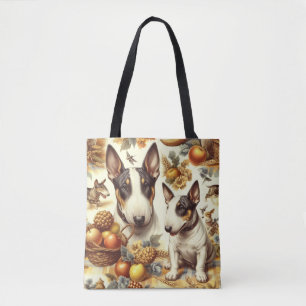 Vintage Bull Terrier-Malerei Tasche