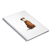 Vintage Bulldog Rear View Illustration Dog Lover G Notizblock (Rechte Seite)
