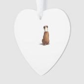 Vintage Bulldog Rear View Illustration Dog Lover G Ornament (Vorderseite)