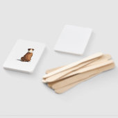 Vintage-Bulldog-Rückansicht-Illustration Hunde-Lie Fächer (Non-assembled)