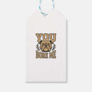 Vintage Bulldogge Du Langweilst Mich Lustiges Hund Geschenkanhänger