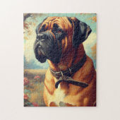 Vintage Bullmastiff-Malerei Puzzle (Vertikal)