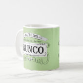 Vintage Bunco Design Kaffeetasse (Vorderseite Links)