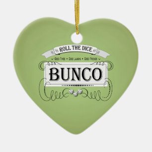 Vintage Bunco Design Keramik Ornament