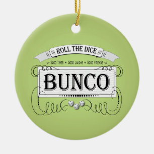 Vintage Bunco Design Keramikornament