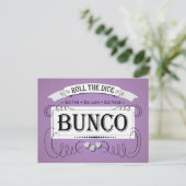 Vintage Bunco Design Postkarte (Stehend Vorderseite)