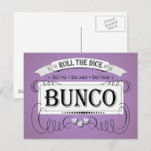 Vintage Bunco Design Postkarte (Vorne/Hinten)