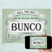 Vintage Bunco Dice Einladung