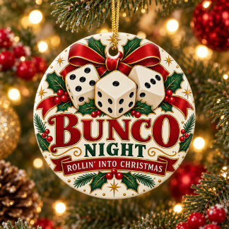 Vintage Bunco Weihnachtsornament