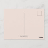 Vintage Bunnies mit rosa Blume Ostern Postkarte (Rückseite)