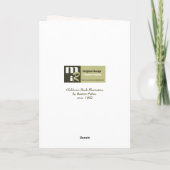 Vintage Bunnies. Osterkarten Feiertagskarte (Rückseite)