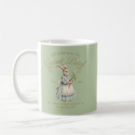 Vintage Bunny Carrot Patch  Kaffeetasse