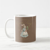 Vintage Bunny Carrot Patch  Kaffeetasse (Links)