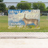 Vintage Bunny Easter Egg Hunt Banner (Insitu)