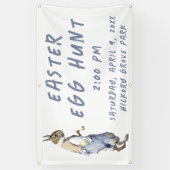 Vintage Bunny Easter Egg Hunt Banner (Vertikal)