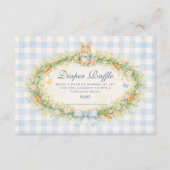 Vintage Bunny Garden Diapper Raffle Begleitkarte (Vorderseite)