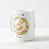 Vintage Bunny My First Easter Kaffeetasse (Vorderseite Links)