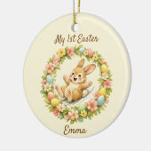 Vintage Bunny My First Easter Keramik Ornament (Links)