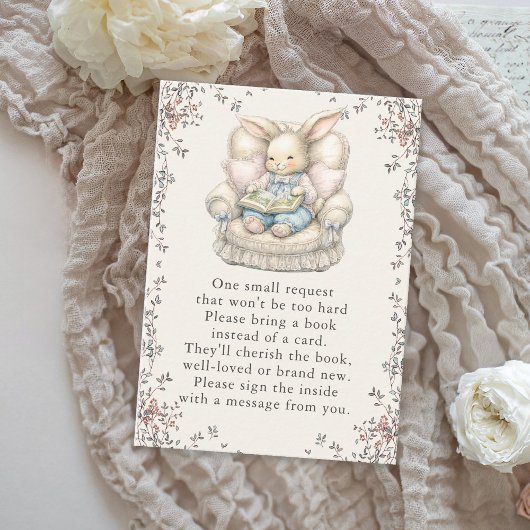 Vintage Bunny Rabbit Books for Baby Begleitkarte