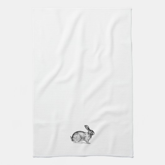 Vintage Bunny Rabbit Küchenhandtücher Geschirrtuch (Vertikal)