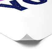 Vintage bunt erschüttert, ich vermisse Sie Zitat Poster (Ecke)