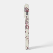 Vintage Burgundy Floral Phone Case iPhone Hülle (Linke Seite)