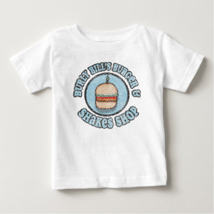 Vintage Burly Bills Burger und Shakes Shop Baby T-shirt