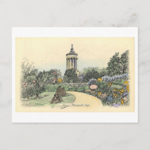Vintage Burns Monument, Ayr, Schottland, Postkarte