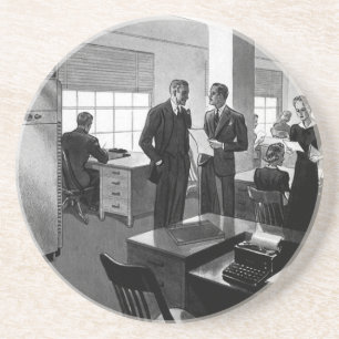 Vintage-Büro, Büro für leitende Angestellte Untersetzer