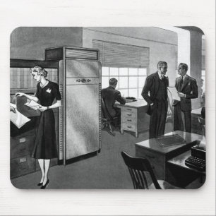 Vintage-Büro, Büro für leitende Geschäftsleute Mousepad