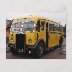 Vintage Bus im Bahnhof Bishops Lydeard, Somerset Postkarte