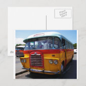 Vintage-Bus Postkarte (Vorne/Hinten)