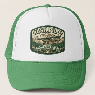 Vintage-Bush-Pilot-Wilderness-Fliegen Truckerkappe