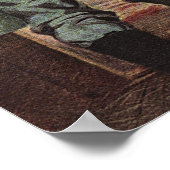 Vintage Business, Farm with Farmer and Chickens Poster (Ecke)