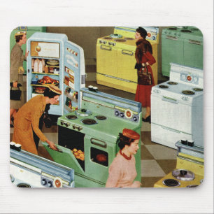 Vintage Business Retail, Appliance Showroom Store Mousepad
