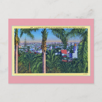 Vintage Business Section Hollywood CAL Postkarte
