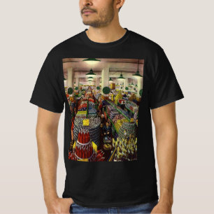 Vintage Business Supermarkt, Lebensmittel und Getr T-Shirt