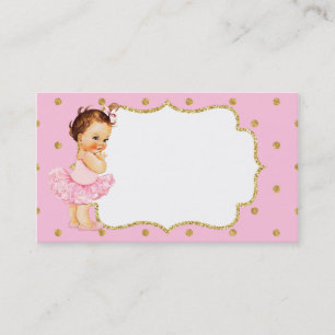 Vintage-Businesskarte für Babyprinzessin Visitenkarte