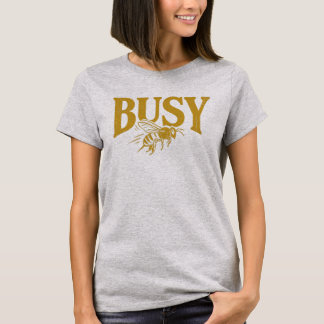 Vintage Busy Bee Retro Typography Distressed T-Shirt