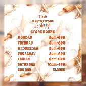 Vintage Buttercream Bakery Branding Fensteraufkleber (Blatt 2)