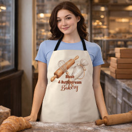 Vintage Buttercream Bakery Branding Schürze
