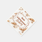 Vintage Buttercream Bakery Branding Serviette (Ecke)