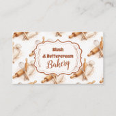 Vintage Buttercream Bakery Branding Visitenkarte (Vorderseite)