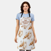 Vintage-Buttercreme-Bäckerei-Branding Schürze (Getragen)